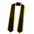 thumbnail image 2 of Tachiuwa Graduation Stole Scarf Graduation Sash for High School Graduation Ceremonies black, 2 of 9