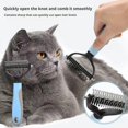 thumbnail image 2 of Pet Shedding Brush Grooming 2 Sided Undercoat Dog Cat HOT Pets Comb Tool, 2 of 8