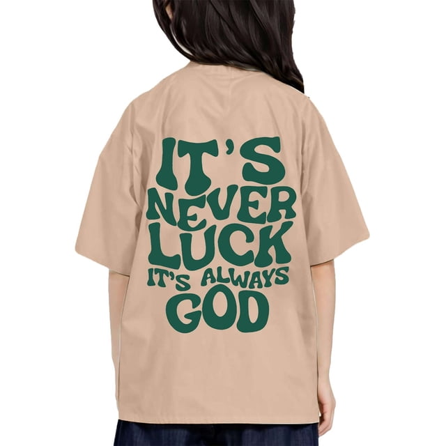 Fgnfyis T-Shirts pour Filles T-Shirts pour Enfants Imprimés Col Rond T-Shirt à Manches Courtes pour Garçons et Filles Hauts à Manches Courtes pour Garçons Kaki 8-9 Ans