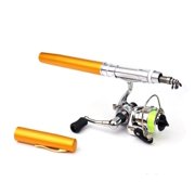Pen Fishing Pole Kit Telescopic Fishing Rod Spinning Reel Combo Kit Pocket Fishing Rod And Reel Combo, Collapsible Folding Pole For Travel