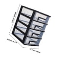 thumbnail image 2 of SKISUNO Four Layer Storage Cabinet Plastic Drawer Multi Deck Drawer Office Furniture 1Set, 2 of 6