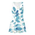 thumbnail image 4 of Ovzne Robes pour Femmes Robe de Plage Robe Décontractée pour Femmes avec Poches Été Boho Robe de Plage Robe T-Shirts Robe Col en V Ample Robes Débardeur Robe pour Femmes Imprimée Liquidation, 4 of 7