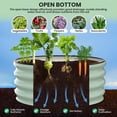 thumbnail image 3 of AKDSteel 2 - Pack Round Galvanized Raised Garden Bed - 2FT/3FT/4FT Sizes - Outdoor Flower & Vegetable Bed - Heavy - Duty & Open - Bottom Design, 3 of 7