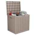 thumbnail image 1 of EasyUp Coffre de Terrasse en Résine de 30 Gallons, Coffre de Rangement Extérieur Verrouillable pour Meubles, Outils de Jardin et Rangement d'Outils, Boîtes de Rangement Extérieures Étanches (Gris), 1 of 7