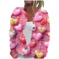 thumbnail image 2 of LOVZFMLL Vestes pour Femmes Mode Blouse Imprimée Manches Longues Sweat à Capuche, 2 of 5