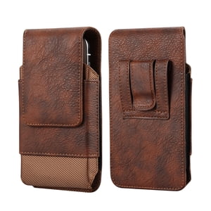 Universal Cell Phone Holster Pouch, Large Mobile Phone Case Smartphone Holder Carrier with Clip and Belt Loops Compatible with Samsung Galaxy S26 Ultra, S25 Ultra, A17 A57 A37 A56 A36 A26 A07 A06 A25