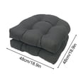 thumbnail image 3 of Fridja 2 Pcs High Back Chair Cushions for Outdoor Indoor, Soft Lightweight Comfortable Patio Furniture Tufted Pillow All Weather Replacement Outdoor Rocking Chair Cushions, 19 x 19 Inches, 3 of 5