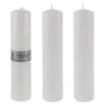 thumbnail image 2 of Mega Candles 3 Pcs Bougie Pilier Ronde Blanche Non Parfumée, Bougies en Cire Premium Pressées 2 Pouces x 9 Pouces, Décoration Maison, Réceptions de Mariage, Baby Showers, Anniversaires, Célébrations, Cadeaux de Fête & Plus, 2 of 5