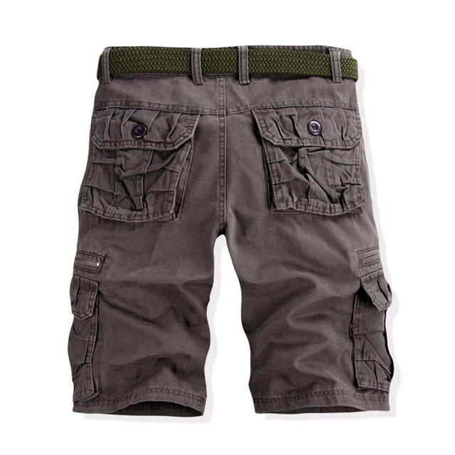 Kcodviy Beach Trouser Casual Pant Good Thread Cargo Pants Men Work Pocket Cargo Shorts Lightweight Work Pants for Men Color Outdoors Men's Stuffing Pants