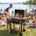thumbnail image 2 of Gymax Gril au Charbon avec Roues, Gril BBQ Portable avec Plateau à Charbon Réglable, 2 of 10