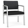 thumbnail image 1 of Lenox Steel Reception Oversize Guest Chair / Silver Steel / Dark Gray / Black, 1 of 5