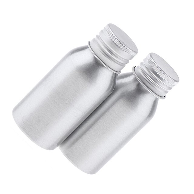 2Pcs Aluminum Empty Refillable Cream bottles cream bottles Lotion Bottle Travel Shampoo Container