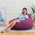 thumbnail image 2 of ALING Housse de Fauteuil Poire Housse de Canapé Sofa Intérieur de Repos pour Adultes Enfants Seulement Housse de Fauteuil Poire Housse de Meuble Canapé (Remplissage Non Inclus), 2 of 5