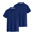 thumbnail image 1 of Dealovy 2pc Womens Plus Size Tops Short Sleeve Lapel Collared Quick Dry Athletic Golf Active Gym T-Shirts, 1 of 5