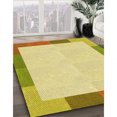 thumbnail image 3 of Ahgly Company Tapis d'Intérieur Lavables en Machine, Carrés Transitionnels, Brun Cannelle, Carrés de 7', 3 of 7