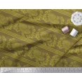 thumbnail image 3 of Soimoi Georgette Viscose Fabric Stripe,Leaves & Hen Block Decor Fabric Printed Yard 42 Inch Wide, 3 of 3