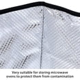 thumbnail image 4 of Housse de Micro-Ondes en Polyester Noir Imperméable avec Poignée Portable Protecteur Électrique pour Cuisine Maison, 4 of 9