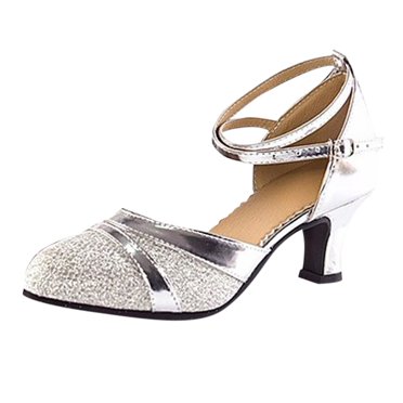 Chaussures de Danse de Salon Tango Latin Salsa pour Femmes Chaussures à Paillettes Chaussure de Danse Sociale