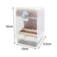 thumbnail image 2 of Bird Transparent Bird Feeder Automatic Pets Seed Feeder Food Container Bird Cage Accessories, 2 of 8