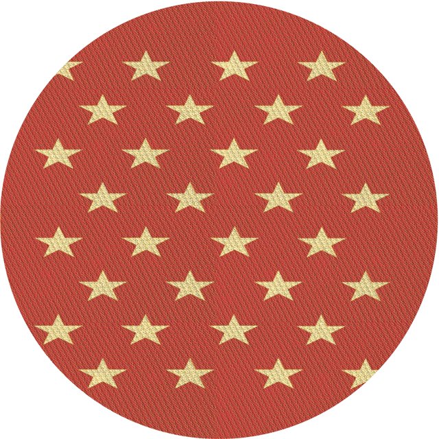Ahgly Company Tapis d'Intérieur Ronds Transitionnels Lavables à la Machine Orange Rouge Orange, 8 Pieds Rond