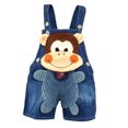 thumbnail image 1 of KIDSCOOL SPACE Baby Cute Summer Jean Overalls,Toddler Denim Cartoon 3D Animal Shortalls,2-3 Years, 1 of 5