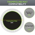 thumbnail image 3 of CoSoTower Trampoline Replacement Mat, Fits 14' Trampoline w/ 80 V-Hooks & 5.5" Springs (Spring & Frame not Included), Green, 3 of 7