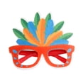 thumbnail image 4 of Baohd Cadre de Lunettes Plume DIY Carnaval Décoratif Drôle Meuble-Lavabo Scène Performance Robe Décoration Fête Rouge 5Ensemble, 4 of 6