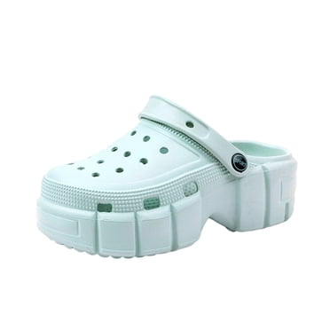 MIASHUI Sabots pour Enfants Garçons Filles Tout-Petits Confortables à Semelle Épaisse Sandales Plage Piscine Chaussures d'Eau, Bleu Clair, 6-6,5 Ans