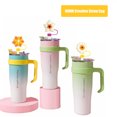 thumbnail image 2 of Glass Straw Dust Plug PVC Straw Cap 10MM Universal Creative Cute Flower Straw Accessory, 2 of 4