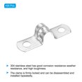 thumbnail image 3 of Unique Bargains 10mm Rigid Pipe Strap Clamp, 20 Pcs 304 Stainless Steel U-shape Tube Clip, 3 of 5