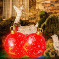 thumbnail image 2 of 60cm Inflatable Christmas Ball with Light Glow Giant Atmosphere Ball Home Garden, 2 of 8