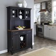 thumbnail image 2 of Homestyles Buffet of Buffets Wood Buffet with Hutch in Black, 2 of 15
