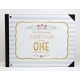thumbnail image 3 of Darling Souvenir Blue Stripe & Frame Birthday PartyGuestbookHardbound Cover Personalized Printed MemoryGuestRegistry-9 x 12 Inches, 3 of 5