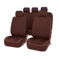 thumbnail image 2 of Luzkey PU Leather Car Seat Covers, Washable Front Rear Seat Covers, Classic Waterproof Protector for Vehicles Suvs Car Accessories Coffee, 2 of 6