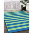 thumbnail image 3 of Ahgly Company Machine Washable Indoor Rectangle Transitional Blue Area Rugs, 6' x 9', 3 of 7