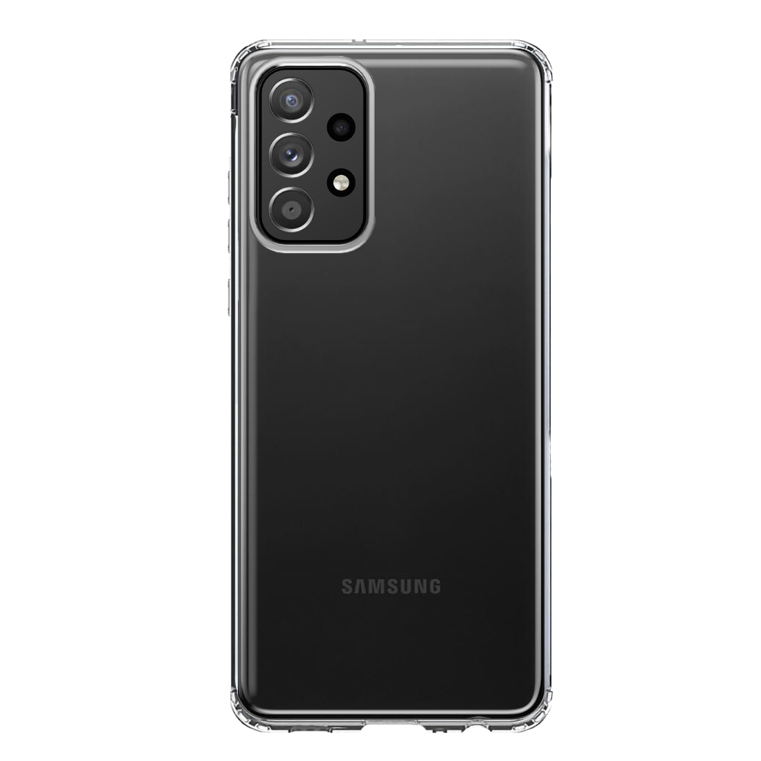MUNDAZE Samsung Galaxy A53 Shockproof Clear Hybrid Protective Phone Case Hard Soft Double Layer Cover