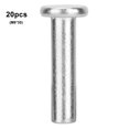 thumbnail image 3 of Rivets Solides en Aluminium Tête Plate Rivets Solides M6 Rivets en Aluminium 20 Pcs GB867 M6 Tête Plate Rivets en Aluminium Tête Plate Rivets Solides M6 X 30, 3 of 7
