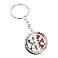 thumbnail image 2 of Meitianfacai Male And Female Small Gift Pendants Car Keychain Alloy Car Wheel Keychain Tire Rim Keychain Car Parts Model Key Chains Car Keyring Pendant, 2 of 4