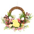 thumbnail image 2 of New Home Essentials Easter Bunny Flower Twig Wreath Decoration for Front Door Easter Rabbit Front Door Wreath,Easter Rabbit Wreath Decor for Front Door,Rabbit Garland Wall Decor, 2 of 9