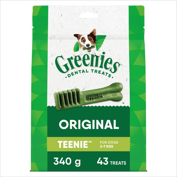Gâteries dentaires naturelles pour chiens adultes GREENIES Original format TEENIE