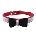 thumbnail image 1 of pitrice Bling Crystal Cat Collar Metal Adjustable Puppy Bow Tie Rhinestone Soft Collars Pet Supplies for Small Medium Dogs, 1 of 3