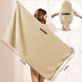 thumbnail image 3 of TopLLC Microfiber Hair Towel Wrap For Hair Drying Towel With Elastic Strap Fast Drying Hair Turbans For Wet Hair Long Thick Curly Hair Super Soft Hair Wrap Towels Drying Towels, 3 of 9