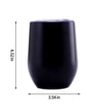 thumbnail image 3 of RXIRUCGD Tasse de Voyage pour Café, Tasses à Café Isolées avec Couvercle Étanche, Gobelet Thermique en Acier Inoxydable sous Vide pour Voiture, pour Boissons Chaudes, Froides et Glacées, Réutilisable, 360 ml, Noir, 3 of 7