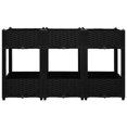 thumbnail image 3 of vidaXL Planter Raised Flower Bed with Rattan Look Plant Box Polypropylene, 3 of 6