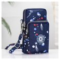 thumbnail image 2 of Woman‘s Cell Phone Bag with Large Capacity Wrist Strap Prints Design for Outdoor School Office Commute, 2 of 2