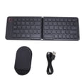 thumbnail image 2 of Foldable BT Keyboard,67 Keys Pocket Folding Keyboard with Stand Rechargeable Ultra Slim Folding Keyboard Magnetic Slim Universal Portable Cordless Keyboard for Phone Tablet Laptop, 2 of 7