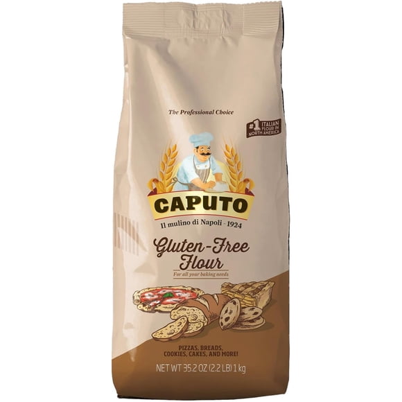 Caputo Farine Italienne Sans Gluten, 1 kg – Entièrement Naturelle, Sans OGM, Farine Italienne pour Pizza Napolitaine, Pain et Pâtisserie