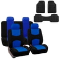 thumbnail image 1 of FH Group Car Seat Covers Full Set Cloth - Universal Fit Automotive Seat Covers, Solid Back Seat Cover, Washable Car Seat Cover for SUV, Sedan and Van with Floor Mat, 1 of 9