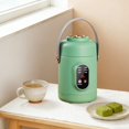 thumbnail image 4 of Multifunctional Portable Slow Cooker with Ceramic Glaze Inner and Steamer for Cooking Soup Rice Porridge, 4 of 5