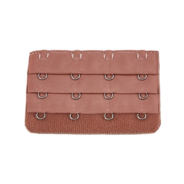 Baohd Rallonge de Bretelle Rallonges de Soutien-Gorge Boucle 4 Crochets Respirant Accessoires Pratiques Réglable Remplacement 3 Rangées sous-Vêtements Café